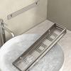 Avoid piercing the bathroom shelf antirust aluminum high-capacity shower stall Save a space wall soap holder