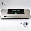 1Set Kitchen Food Storage Seal Electric Vacuum Sealer Built-In Cutter Touch Button Dry/Wet Food Sealing Vacuum Packaging Machine