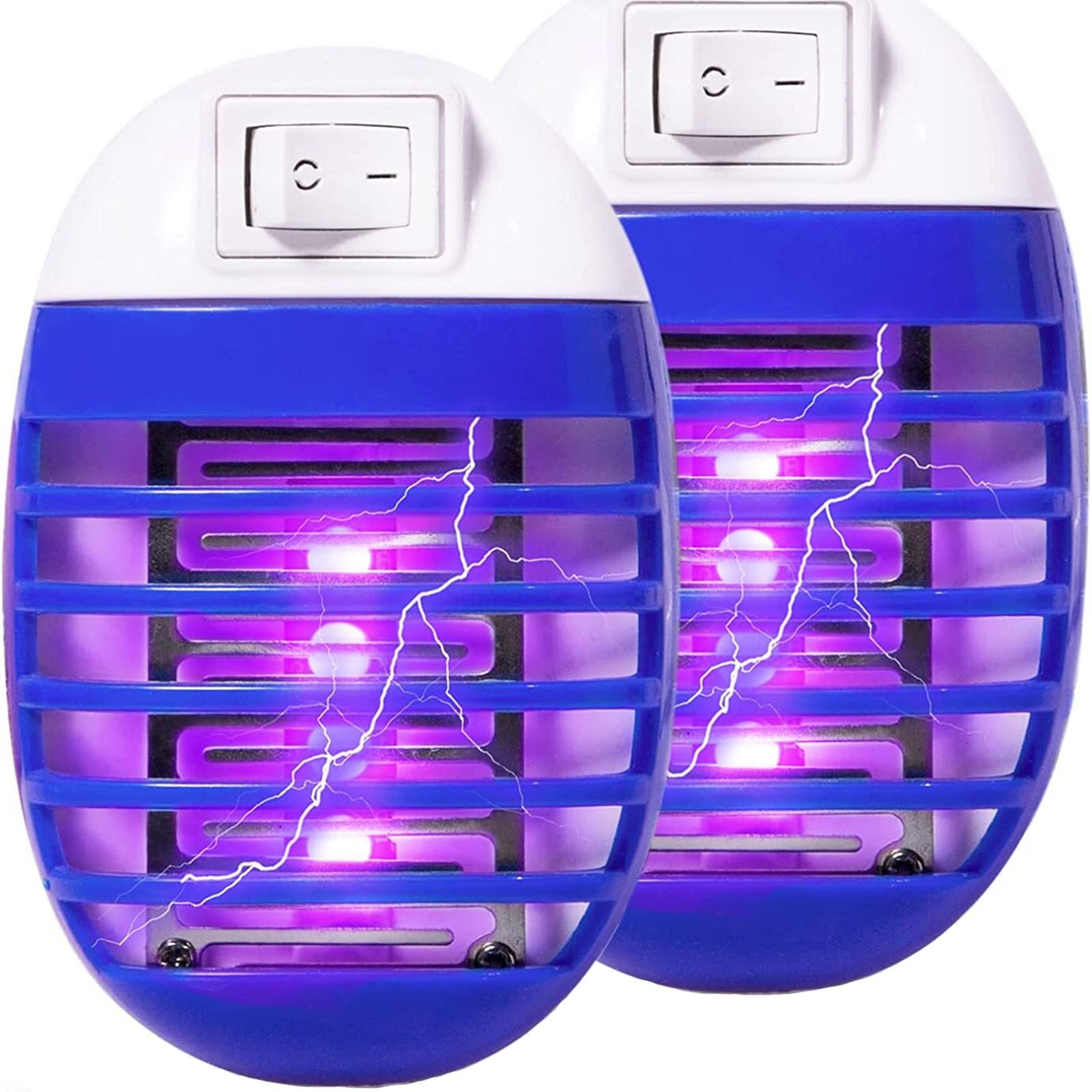 

2 упаковки со светодиодными лампами, подключаемое устройство для укуса насекомых, устройство для укуса комаров в помещении