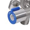 Rubinetto in Acciaio Inossidabile Tre Vie con Uscita per Lavatrice Anti-Perdita Rubinetto a Tre Vie Facile Installazione con Nastro