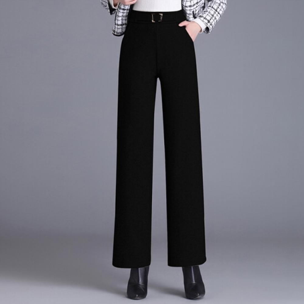 Morris Coming Home Unisex Herringbone Buckle Point Warm Wide Pants M2410pt614d