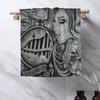 Sad eyes chola clown , Chicano art , black and grey art Soft Face Towel Quick Dry Pool Bath Cotton Towels Breathable
