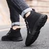 Cotton Shoes Men's Winter Fur Integrated Leisure Sports Men's Thick-soled Velvet Warm Non-slip High-top Fluff Men's Shoes