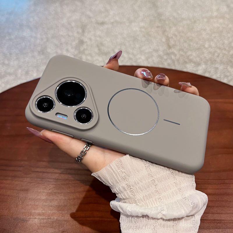 Applicable to Huawei pura11pro mobile phone case magnetic suction liquid silicone mate11 lens all-inclusive anti-drop case