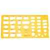 Drawing Helper Plastic Architectural Design Template Resin Yellow Drawing Template Hollow Ruler Office