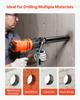 Core Drill Bit, 76 mm Diameter, 356 mm Drilling Depth, 1-1/4 in-7 Internal Thread, High-Precision Welding Technology, Wet Diamond Core Bit for
