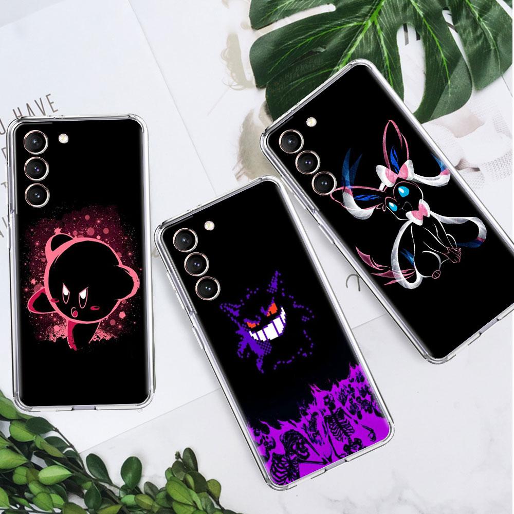 Clear Case For Samsung Galaxy S22 S20 FE S21 S10 S9 Plus Note 20 Ultra 10 Lite Transparent Phone Shell Anime Pokemon Japan