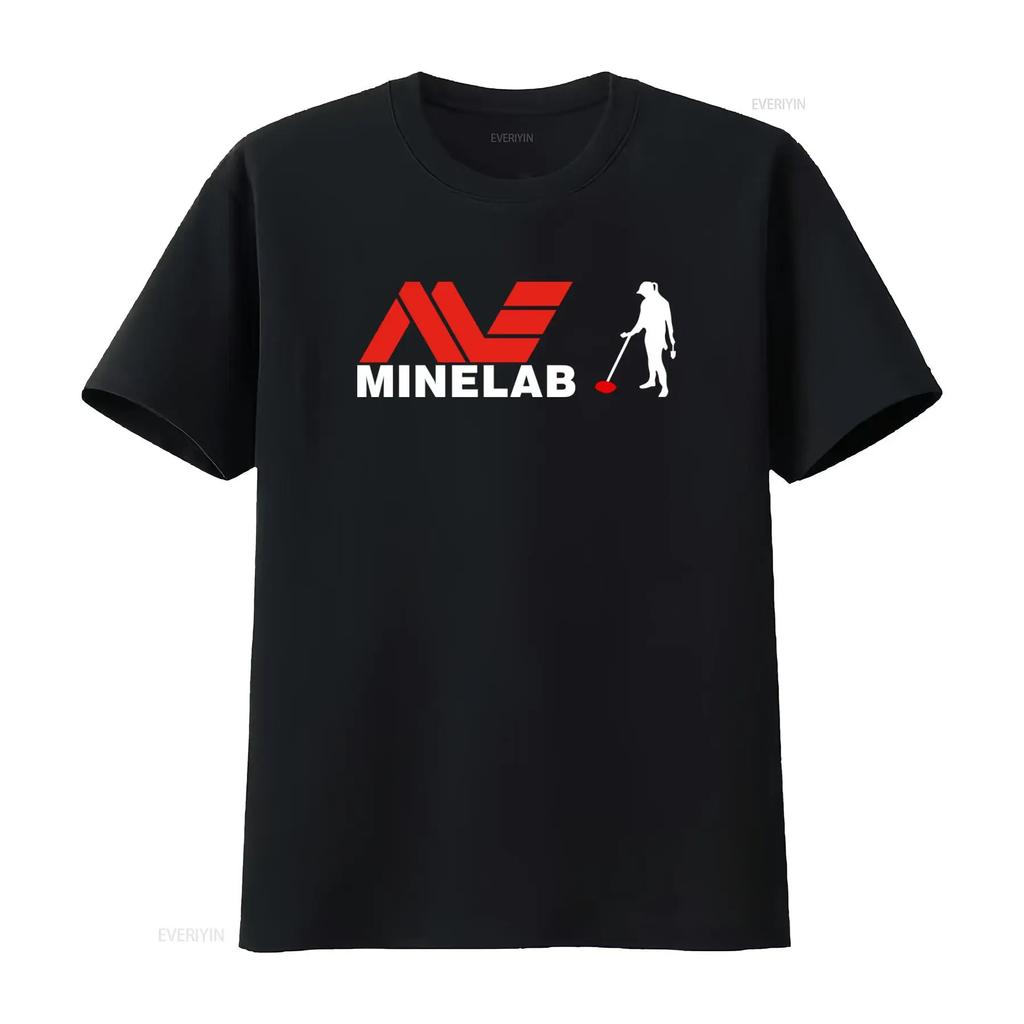 New Minelab Logo T Shirt Stylish Design for Metal Detecting Enthusiasts Vintage Washed Graphic Top For Everyday Wear