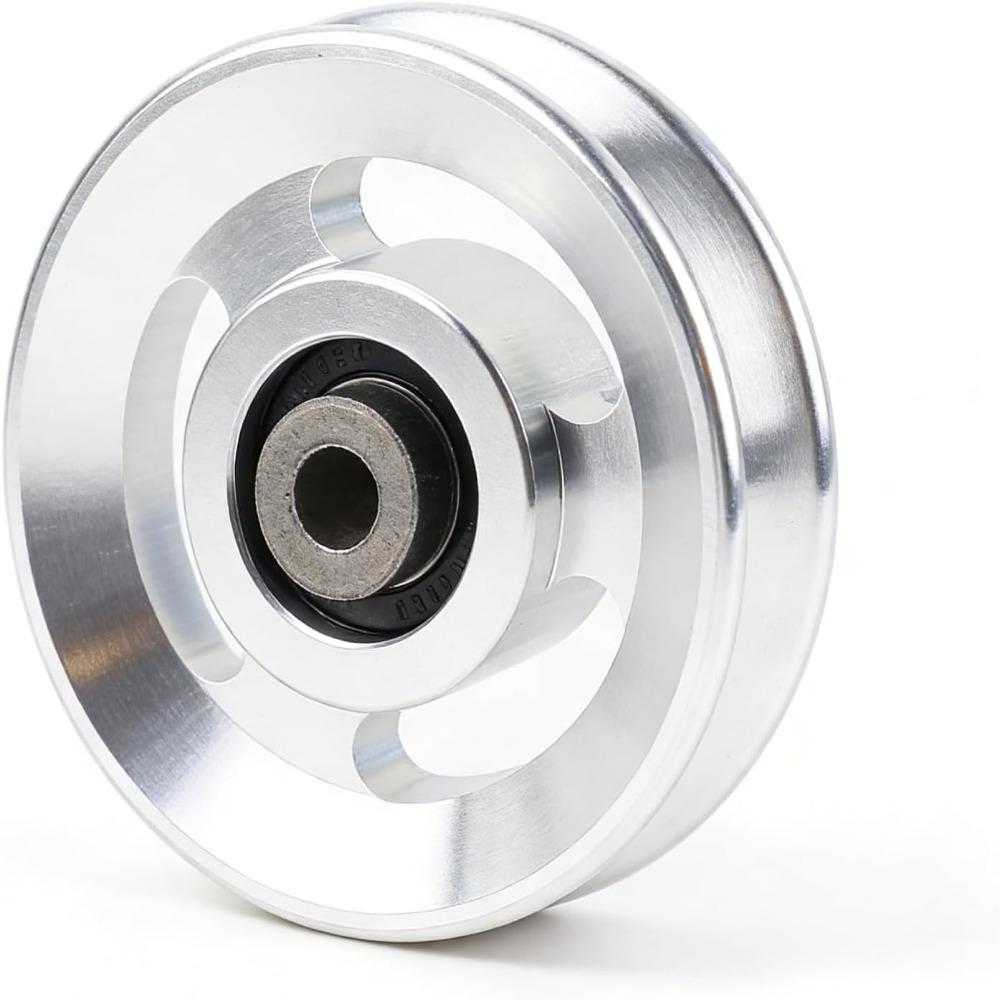 Universal Fitness Pulley Wheel Silver Pulley Wheel Strength Training Pulley Home Gym Upgrade