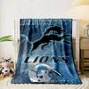 Detroit Lions Logo with Helmet Design Blanket Flannel blanket for bedroom, living room, sofa, and nap sofas.