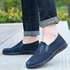 Spring New Canvas Shoes Men's Shoes Casual Shoes Breathable Soft Baseplate Shoes Non-slip and Wear-resistant One-pedal Lazy Shoes Tide