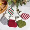 Knitted Christmas Tree Decorations Mini Stocking Ornaments, Knit Xmas Hanging Decor, Small Thickened Sock Ornaments Pendants for Tree, Mantel, Doorway