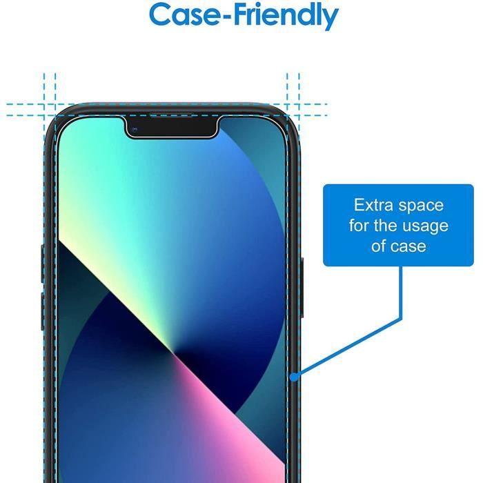 E.F.Connection - 2 Stück Gehärtetes Glas Anti-Spionage für iPhone 13 (6,1")