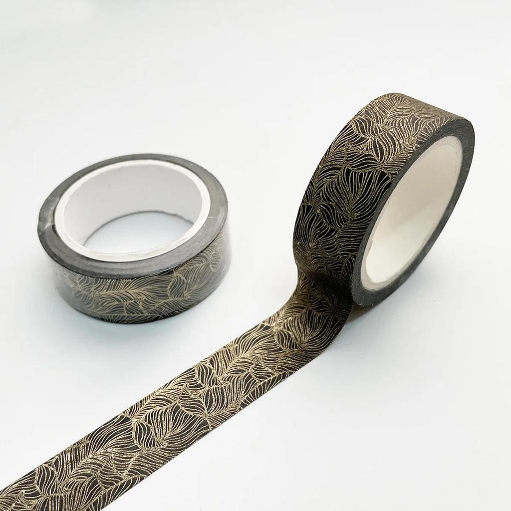 Gold Vintage Adhesive Washi Tapes Masking Tape Creative DIY Paper Tape Scrapbooking Tape Japanese Washitape Stickers