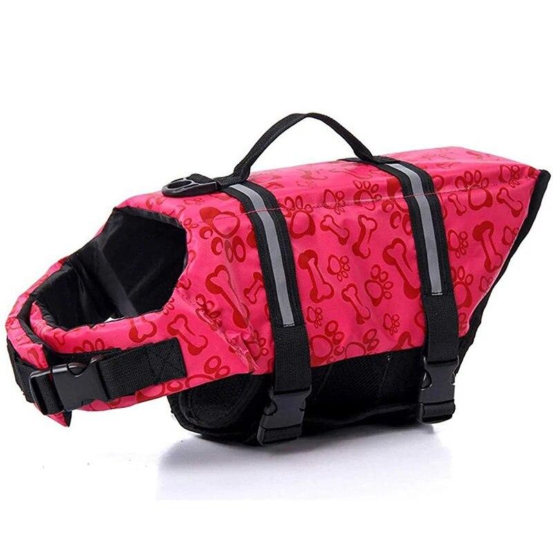 Dog Life Vest Summer Printed Pet Swimming Preserver Swimwear Large Dogs Clothing Puppy Clothes Costume Life Jacket Pets Supplies