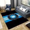 Charlotte FC Teppich für Wohnzimmer Schlafzimmer Zuhause Sofadekoration, Kinderspiel Rutschfeste Bodenmatte
