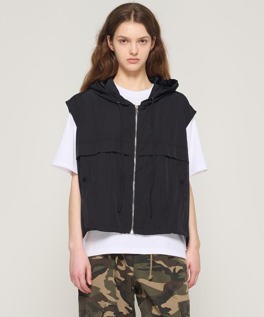 Cargobros For Woman Light Utility Hooded Vest (Black)