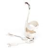 EU Style Coffee Tableware Fruit Dessert Cute with Swan Base Zinc Alloy for Drink Tea Gift