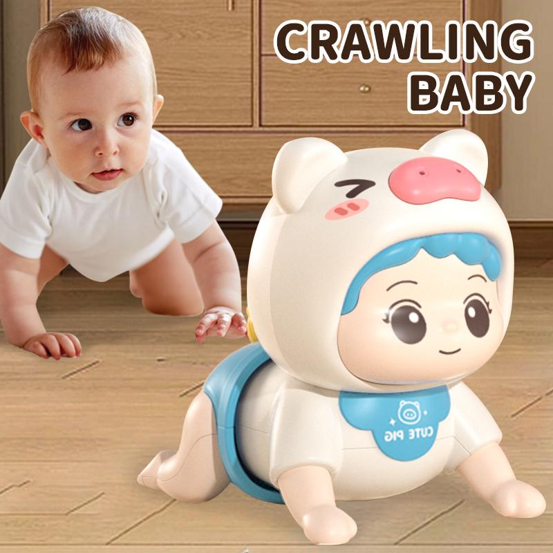 Baby Spielzeug Krabbeln Lernen Anleitung Kopf Hoch Übung Training Puzzle Früherziehung Krabbelndes Baby Ton Licht Musik