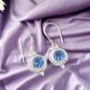 Tanzanite Gemstone 925 Sterling Silver Jewelry Handmade Earrings Birthday Gift EE-117-4
