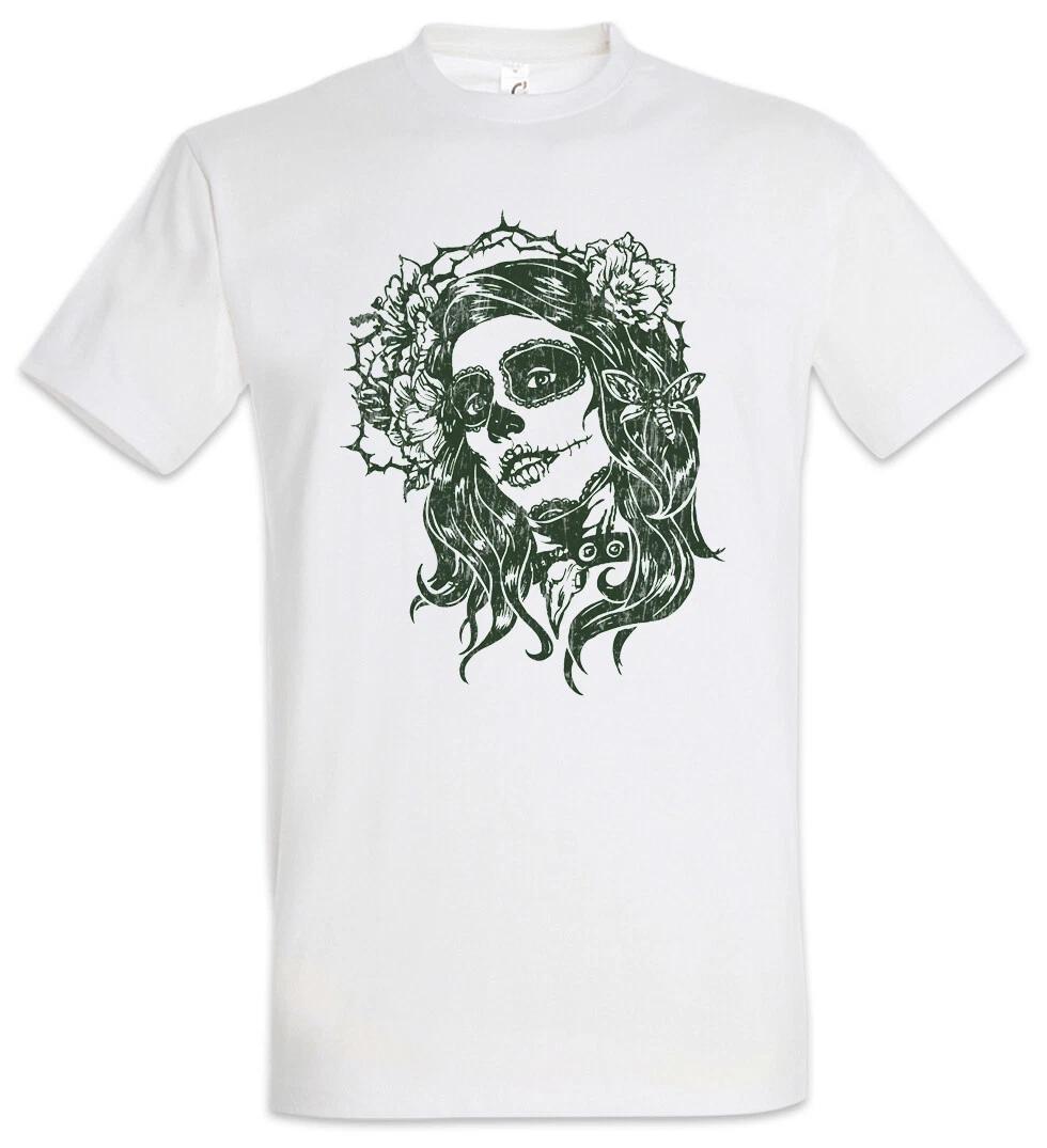 Dia de Muertos II T-Shirt Gang Latino Mexico Sugar Latin Sugar Tattoo Skull 2XL