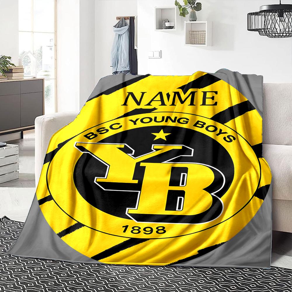 Custom Name Chelsea Heart London Crest Blanket for Couch & Bed, Plush Cozy Fuzzy Blanket Super Soft & Warm Blankets for Fall and Winter. 0908267