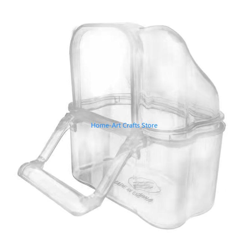 Y3NA Transparent Bird Supplies Bird Cage Feeder Plastic Easy to Use and Clean Durable