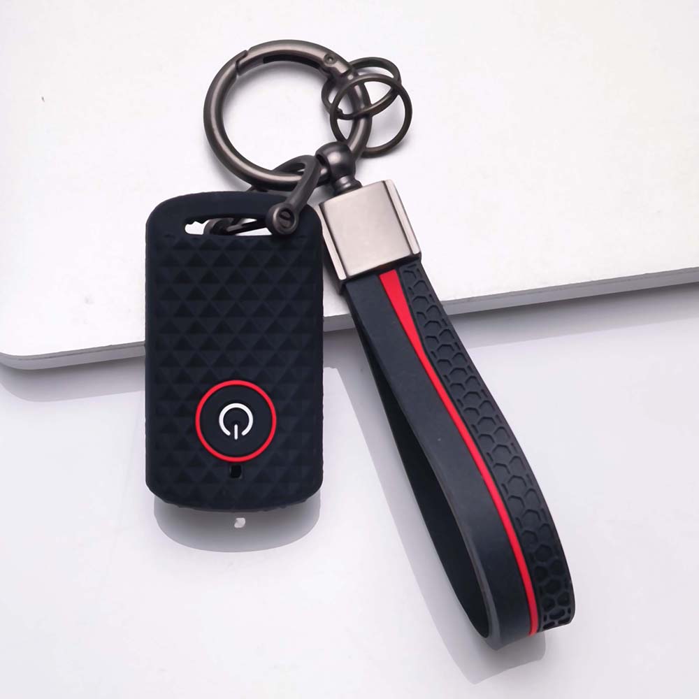 Anti-Slip Silicone Key Cover For Yamaha NMAX 155 XMAX 300 Aerox NVX 155 Keyless Remote Key Fob Protector