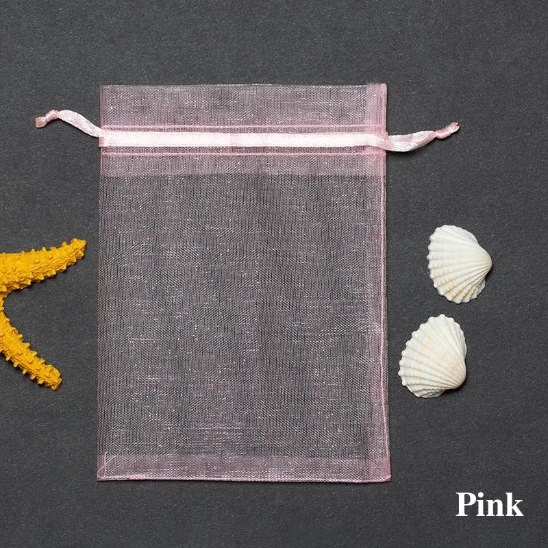 100 buc Pungi Cadou Ciocolată Transparente Șifon Șnur Organza Crăciun Anul Nou Ziua Îndrăgostiților Petrecere Cutie Bomboane