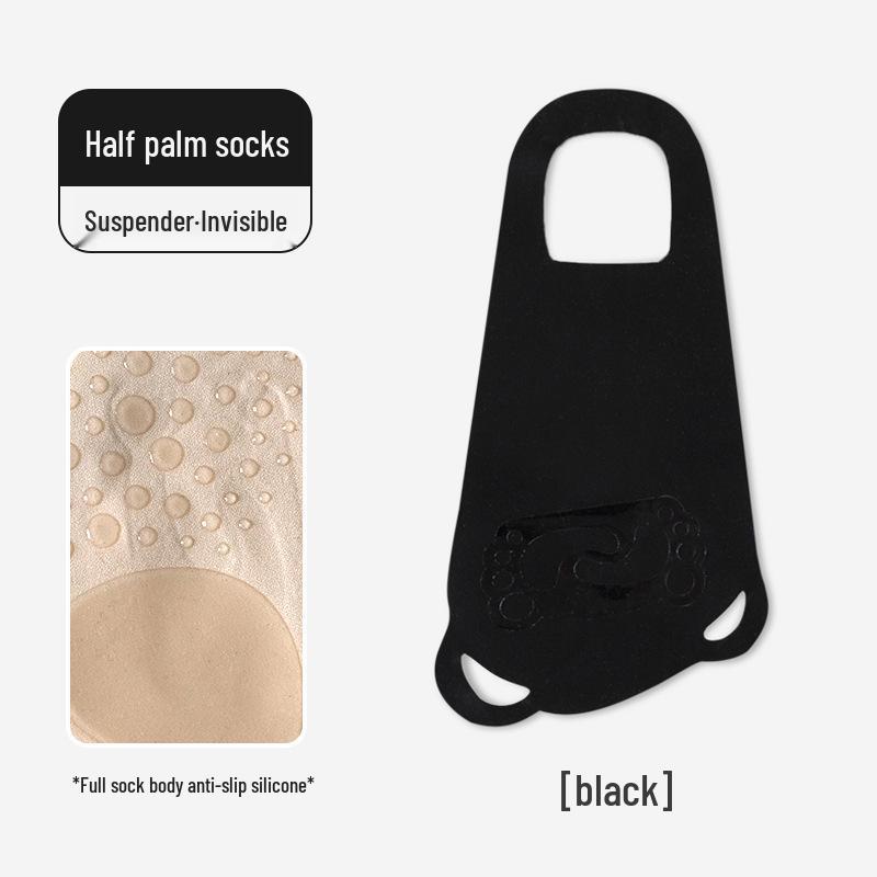 

Women s Summer Half-Toe No-Show Invisible Strap Socks – Anti-Slip & Abrasion Resist for High Heels One Size