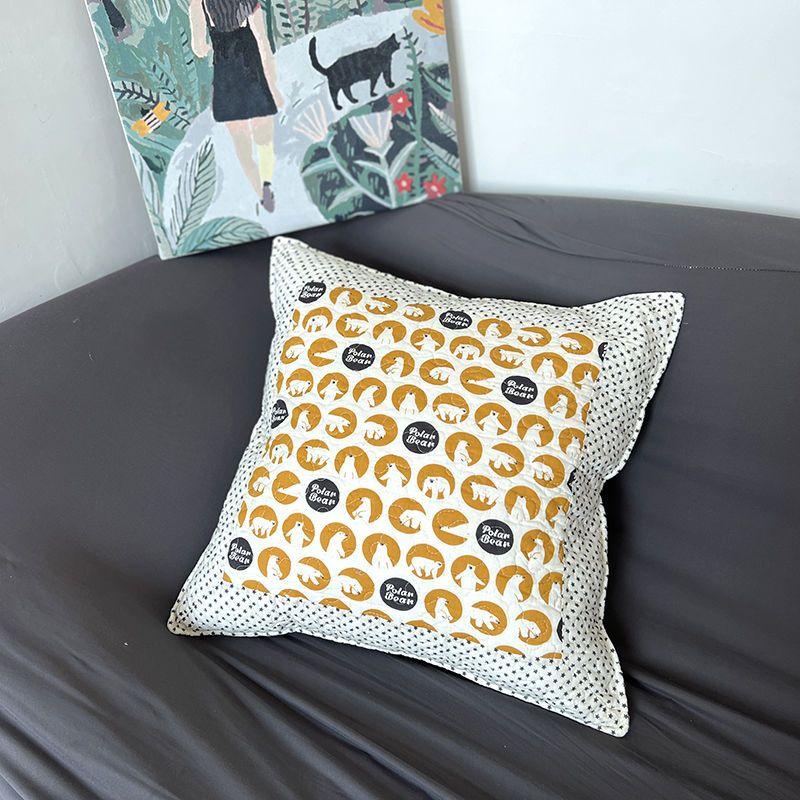 Bohemia Flower Povlak na polštář 45x45 Tištěný povlak na polštář Bílý Luxusní Sametový Měkký Povlak na polštář pro Domácí Dekoraci