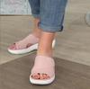 Hausschuhe Damen Lässig Offene Zehen Atmungsaktiv Outdoor Strand Plateau Sandalen Große Größen Einfarbig Keilabsatz Schuhe Sandalias 2026