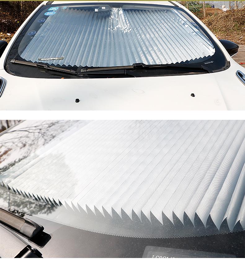 Automatic Retractable Car Sunshade - Heat Insulation Front Windshield Visor
