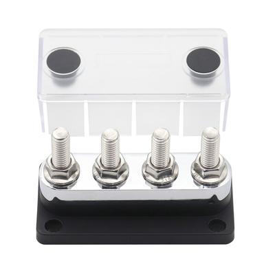 600A Strāvas sadales bloks Kopnes stienis 4 x 3/8 Pieslēgumi 48V DC Kopnes stieņa kaste