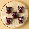 Rosewood Starry-Eyed Cat Keychain Charm - Creative Wood Carving Pendant for Phone and Bag Accessory