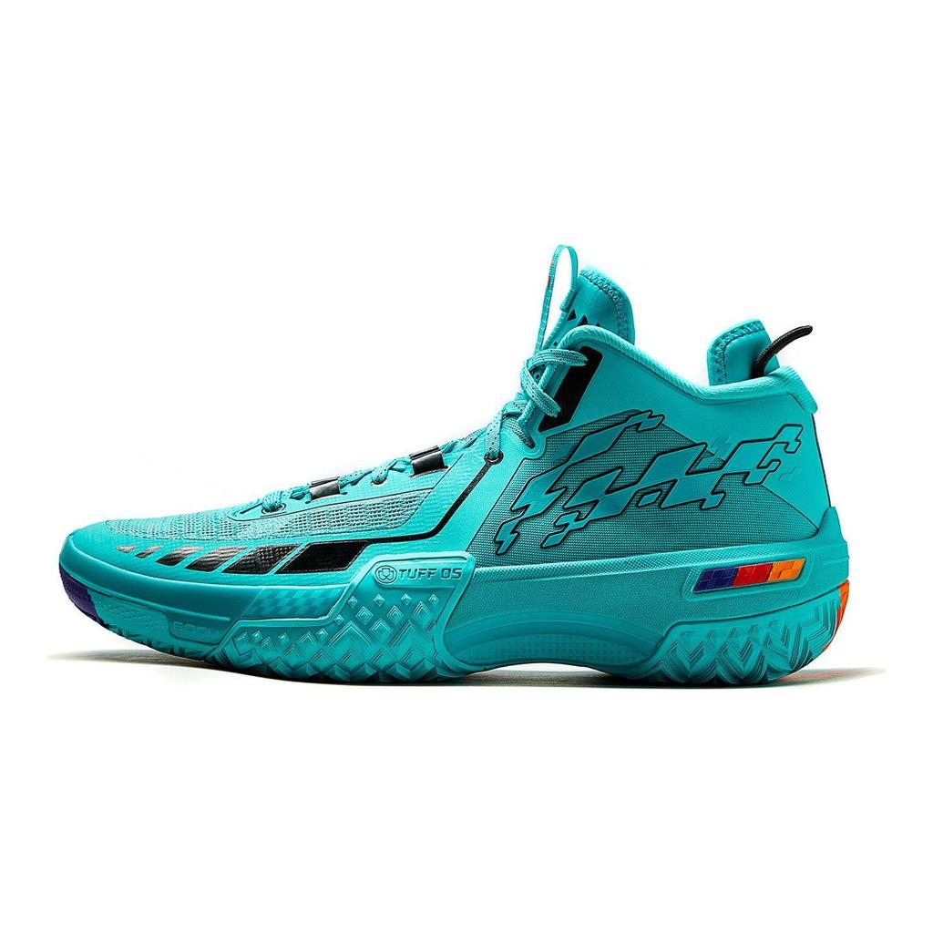 Li Ning Green Demon Mid top Basketball Shoes Men's Ice Porcelain Green ABFT035-6