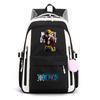 One Piece Anime Super Novice Luffy Printed Canvas School Backpack Teens High Capacity Travel Bag