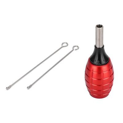 32mm Tattoo Machine Grip Alloy Cartridge Needles Tattoo Grip Tattoo SuppliesRed