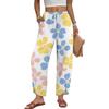 Women’s Casual Straight Leg Loose Wide Leg Pants with Drawstring and Printed Pattern Suitable for Daily Wear and Relaxed Outfits