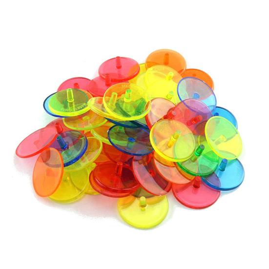 50/100/150Pcs Golf Ball Marker High Visibility Colorful Transparent Plastic 24MM Golf Ball Position Marker Golf Accessories Men Women Golfer Gift