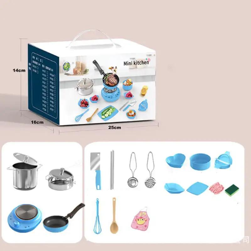 Children s Real Cooking Mini Kitchen Toys - 22 PCS Set