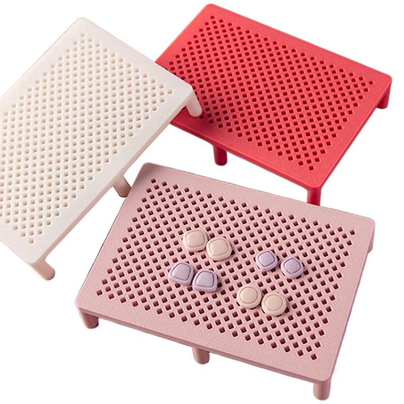 Polymer Clay Earring Fixing Rack Ultraviolet Lamp Pottery Clay Stud Bracket Manual Auxiliary Hole Position Fixing Holder Tools