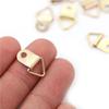 100Pcs Single Hole Triangle Hanging Ring with Screws Half Circle Ring Hanging buckle  Wall Mount