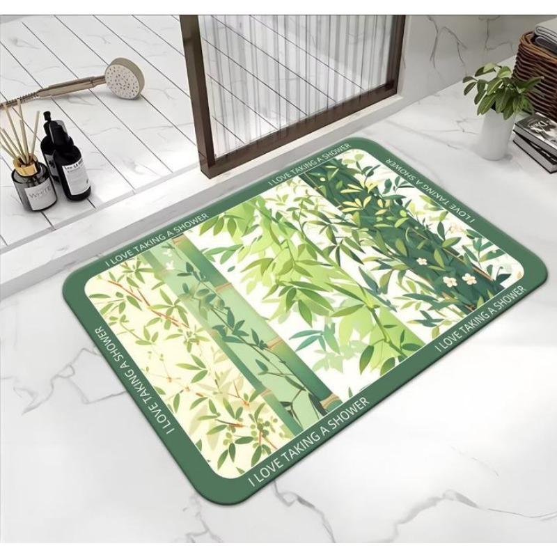 Bathroom Absorbent Foot Mat Dirty Diatom Mud Mat Non-slip Absorbent Toilet Door Mat Carpet Toilet Door