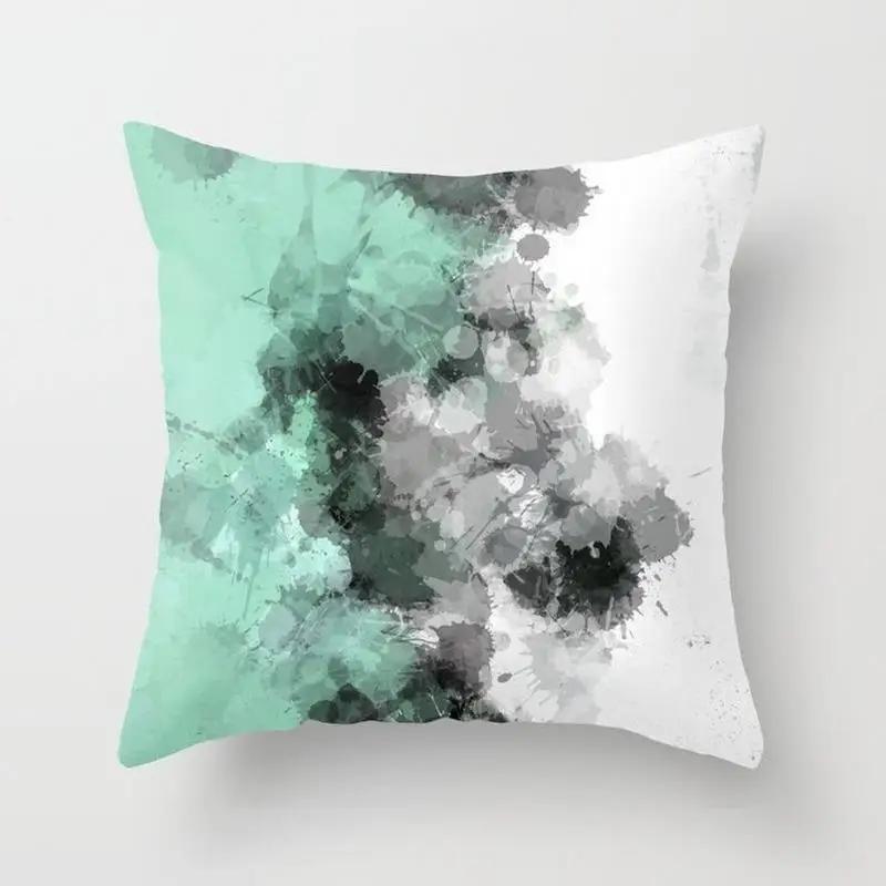Home Decor Fashion Simple Pillowcase Mint Green  Chair Sofa Car Pillow Farmhouse