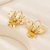 Retro Flower Earrings Fashion Exaggerated Niche Light Luxury High-end Stud Earrings