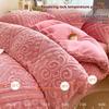 Winter Thickened Milk Fleece Bedding Four-piece Set Warm Skin-friendly Sheets Quilt Cover Pillowcase