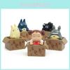 Cute Cartoon Totoro Box Cat Mini Model Decoration Figurine For Landscape Props