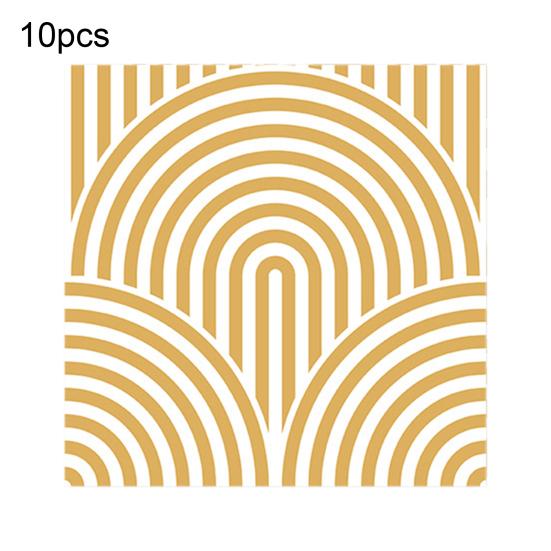 10/20/30/40/50Pcs Boho Wall Tile Sticker Waterproof Geometric Self-adhesive Decorative Decal Home Kitchen Bathroom Vinyl