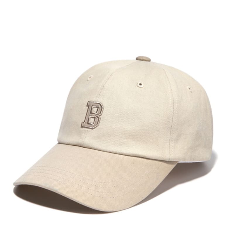 BUTDEEP Non-Logo Curve Cap - Cream/Beige